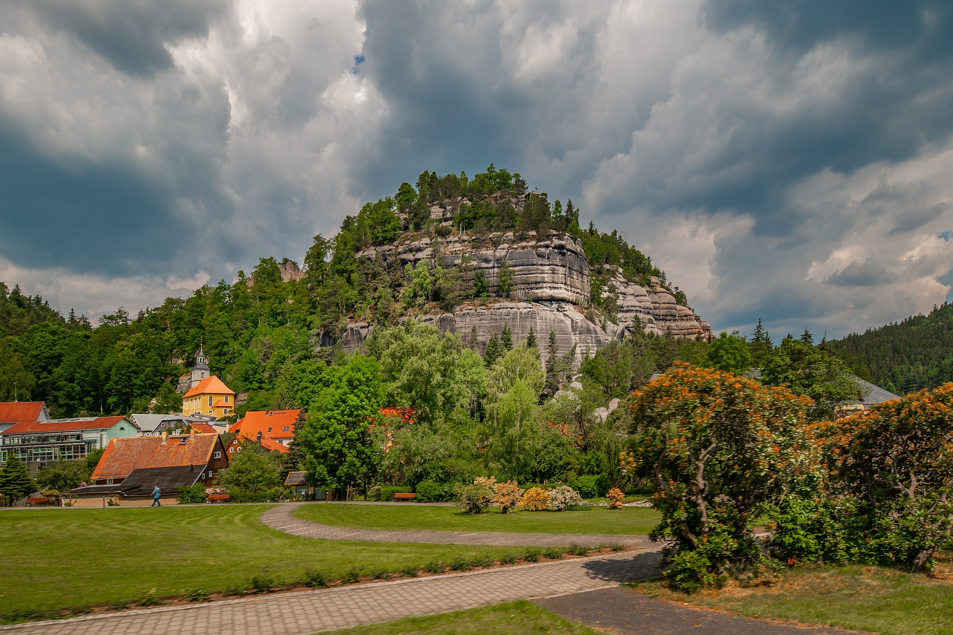 Berg Oybin in Sachsen