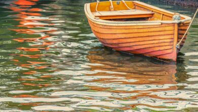 Kleines Boot auf dem Wasser