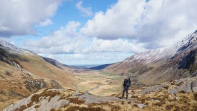 Tim Jones schaut in Richtung Meer - bei gutem Wetter reicht die Aussicht bis zur Isle of Man.