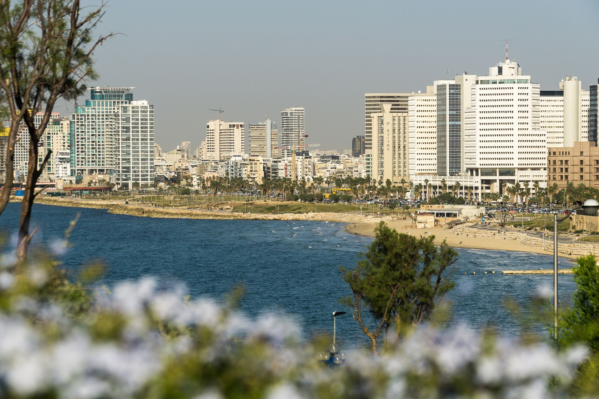 Blick von Jaffa in Richtung Tel Aviv: Das Auswärtige Amt warnt weiterhin vor Reisen nach Israel und in die palästinensischen Gebiete.