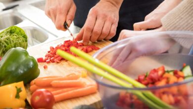 Team-Salat: gemeinsam zu einer gesunden Mittagspause.