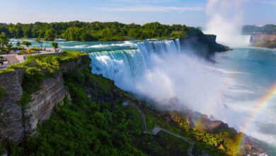 Auch bei den weltberühmten Niagarafällen wird die Sonnenfinsternis zu sehen sein - vorausgesetzt, der Himmel ist wolkenlos.