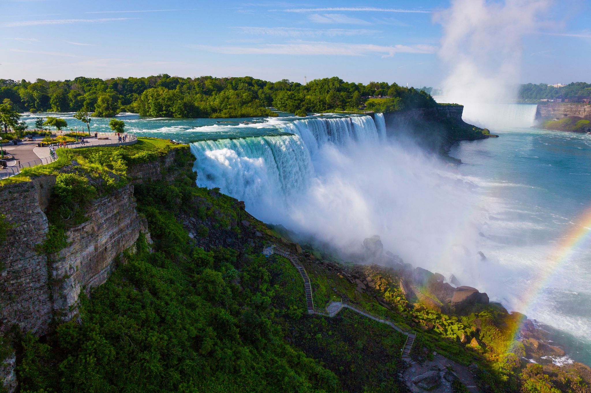 Auch bei den weltberühmten Niagarafällen wird die Sonnenfinsternis zu sehen sein - vorausgesetzt, der Himmel ist wolkenlos.