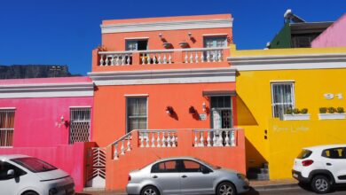 Bunte Häuser: Sie sind das Markenzeichen im Malaienviertel Bo-Kaap in Kapstadt.