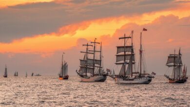 Segelschiffe bei Rostock. Bild: pixabay/JuliaBoldt