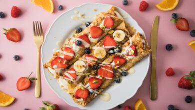 Süße Sünde: Erdbeeren und Crêpes zur Hochsaison.