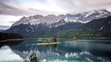 Blick auf den malerischen Eibsee. Bild: Pixabay/TiBine