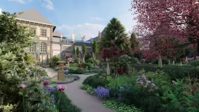 Der Garten des Rubenshuis wurde umgestaltet - mit gut 17.000 neuen Pflanzen, wie das Museum schreibt. Dieses Bild zeigt noch ein Modellentwurf des Gartens.