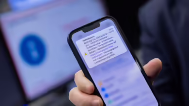 Probealarm Auf Einem Smartphone An Einem Warntag,