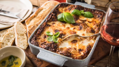 Selbstgemachte Lasagne