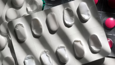 Tabletten Blister Liegen Auf Einem Tisch