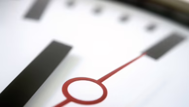 Sekundenzeiger Einer Wanduhr