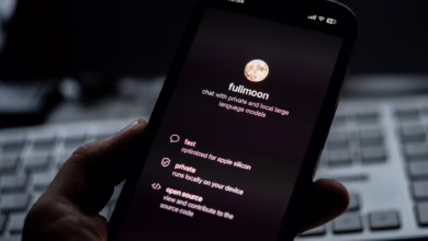 Die App Fullmoon Auf Einem Smartphone
