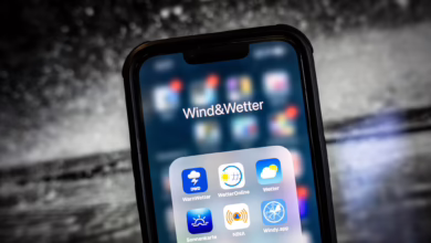 Wetter Apps Auf Einem Smartphone
