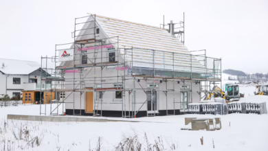 Die Baustelle Eines Eigenheims