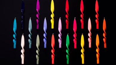 Bunte Kerzen