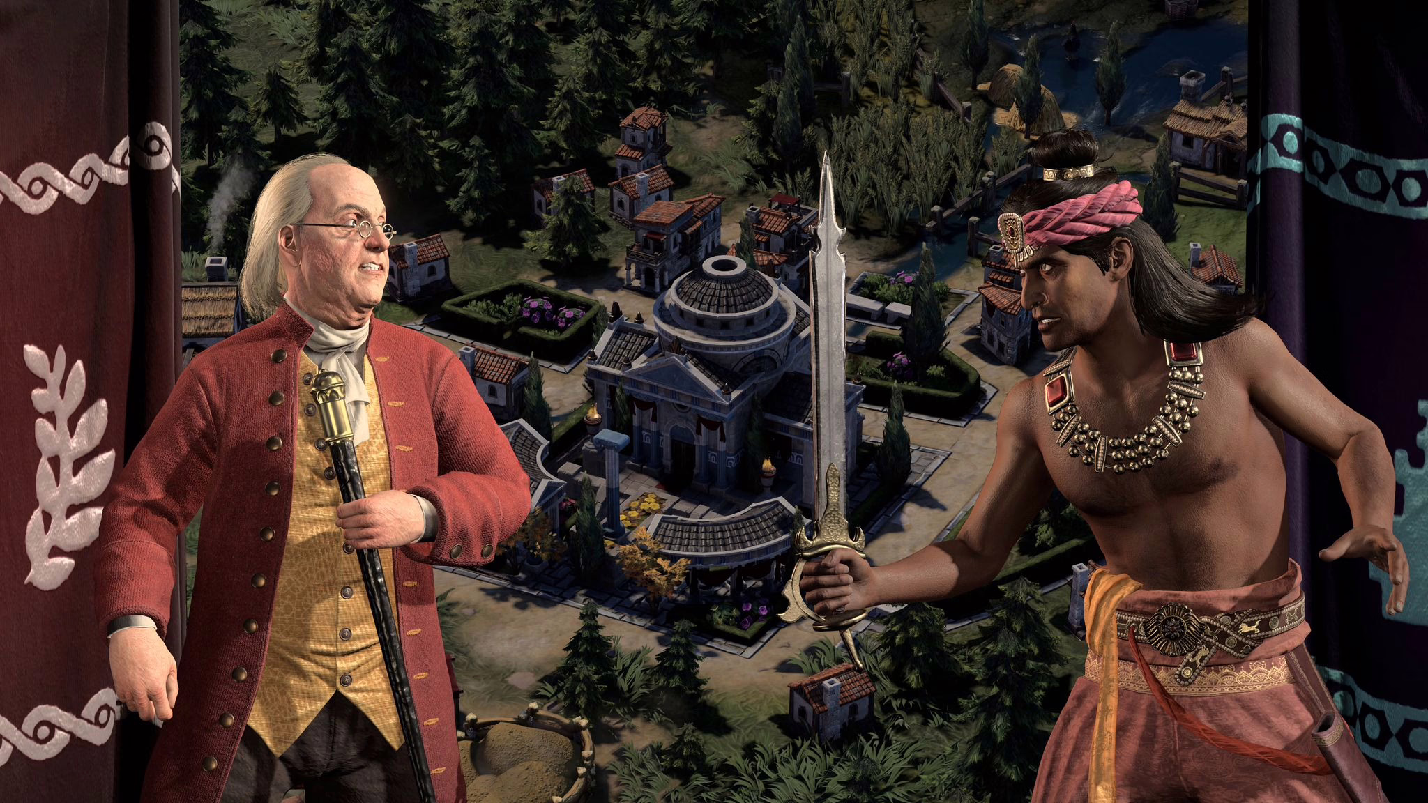 Screenshot «civilization Vii» Benjamin Franklin Und Ashoka