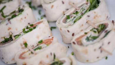 Wraps Mit Lachsfüllung