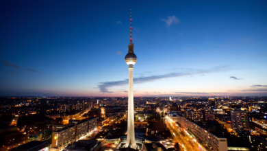 Fernsehturm Am Alexanderplatz In Berlin