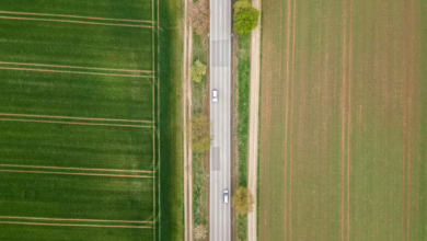 Autos Fahren Auf Einer Landstraße