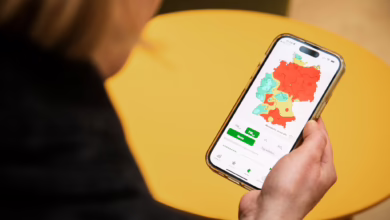 App «luftqualität» Des Umweltbundesamtes Auf Einem Smartphone