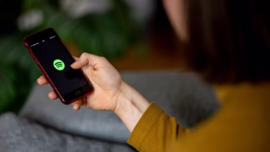 Spotify App Auf Einem Smartphone