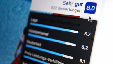 Seite Eines Reiseportals Mit Einer Hotelbewertung