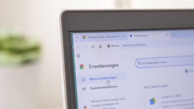Chrome Browser Einstellungen Auf Einem Laptop