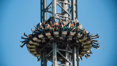 Freifall Turm «highlander» Im Hansa Park