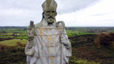 Statue Von St. Patrick In Strangford