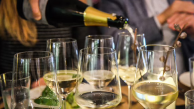 Weinprobe Im Restaurant