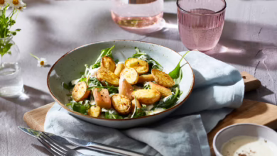 Kartoffel Rhabarber Salat