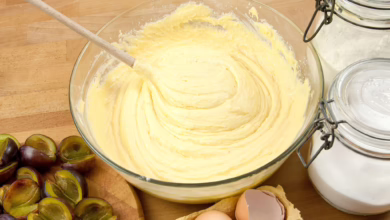 Eine Schüssel Rührteig