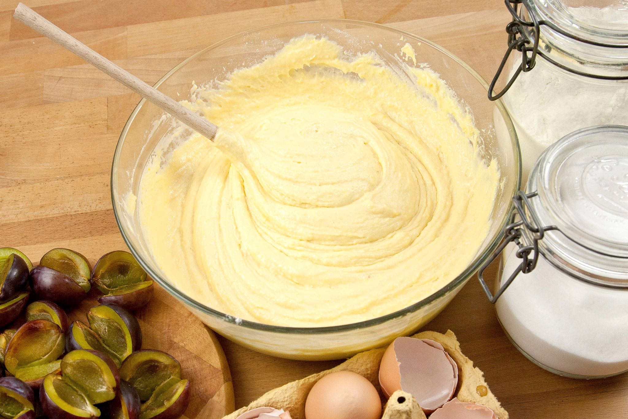 Eine Schüssel Rührteig