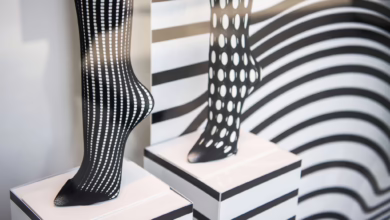 Muster Strumpfhosen Im Schaufenster