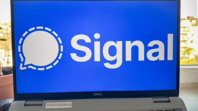 Signal Auf Einem Laptop