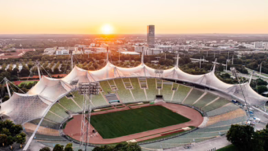 Zeltdach Des Olympiastadions In München
