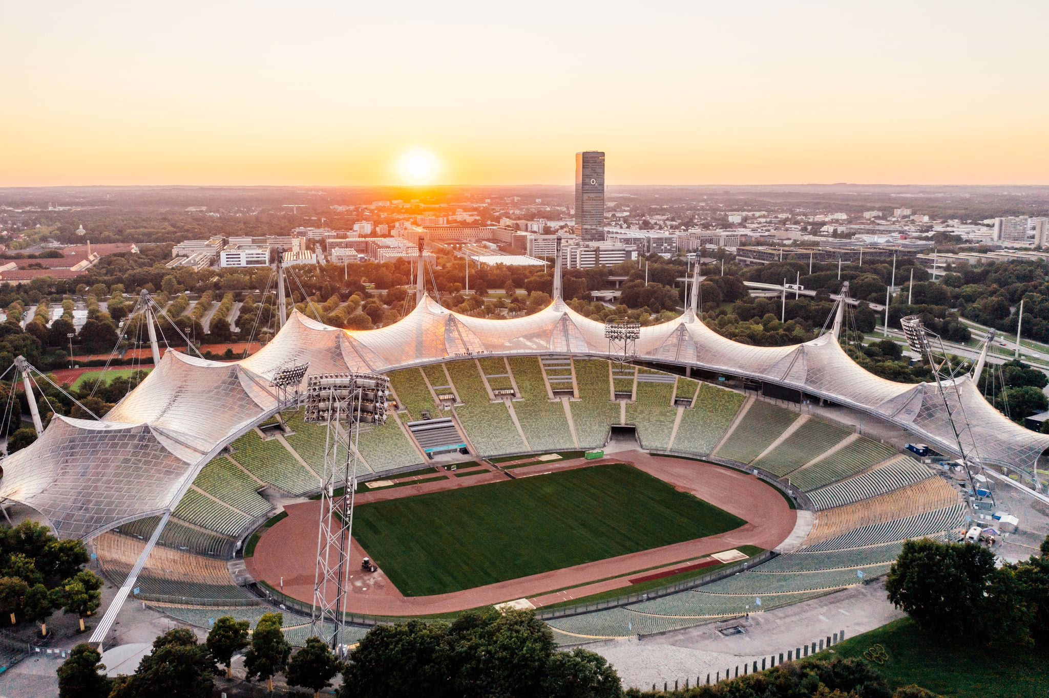Zeltdach Des Olympiastadions In München