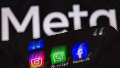 Die Sozialen Apps Von Meta Auf Dem Display Eines Smartphones