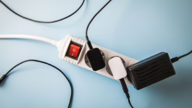 Stecker In Einer Mehrfachsteckdose