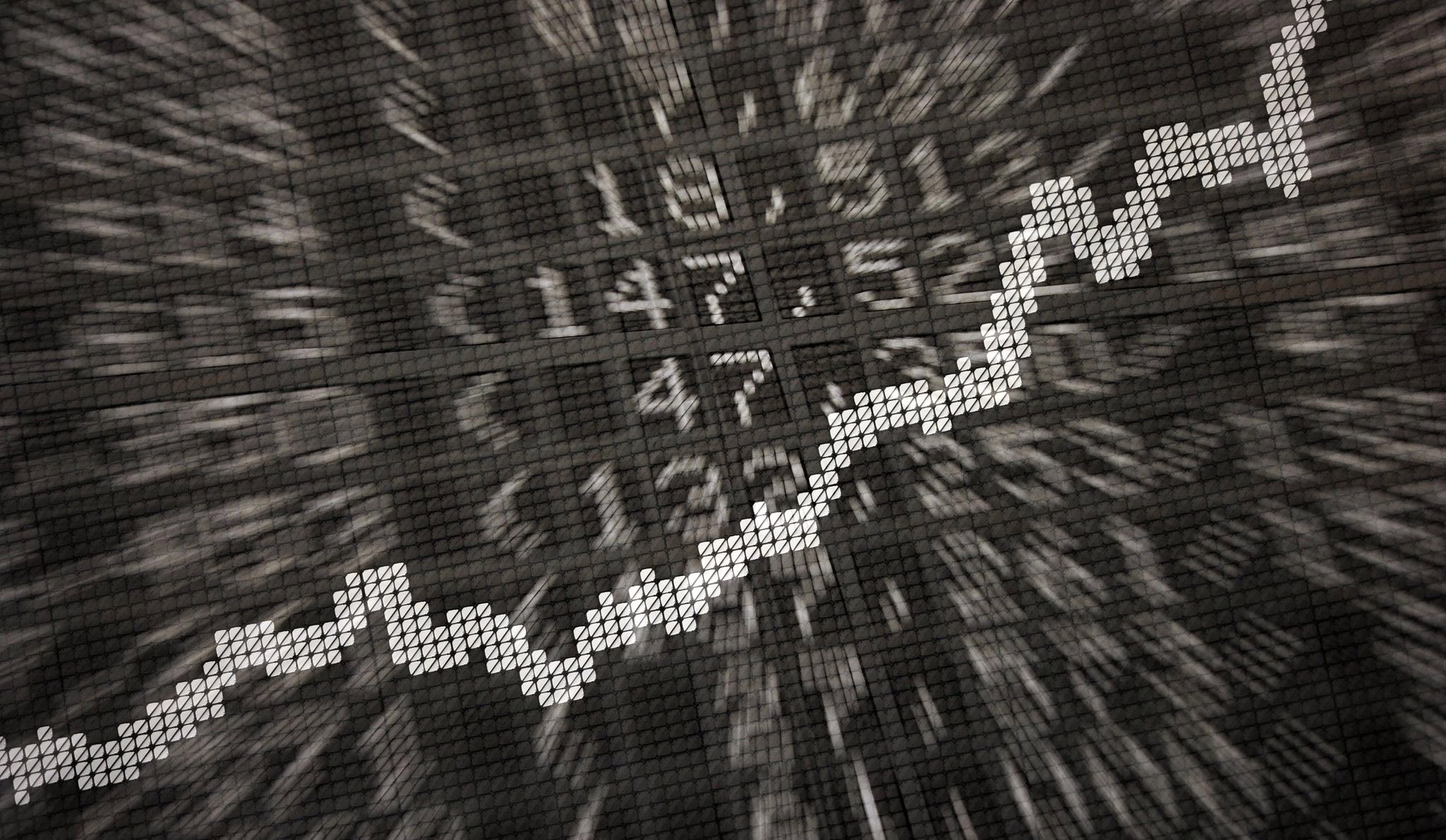 Anzeige In Der Börse Zeigt Die Dax Kurve