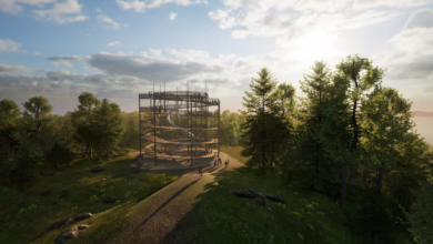 Nautilus Tower Im Erlebnispark Owl Creek Landing