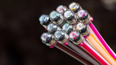 Glasfaserkabel Sind Auf Einer Baustelle Zu Sehen