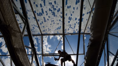 Schäden Am Gewächshausdach Nach Einem Hagelsturm