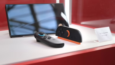 Eine Nintendo Switch 2 In Einer Vitrine