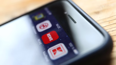 Icons Der Apps Verschiedener Handelsketten Auf Smartphone