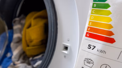 Energielabel An Einer Waschmaschine