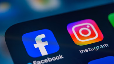 Apps von facebook und instagram auf einem smartphone