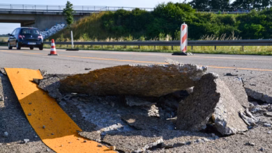 «blow Up» Auf Der Autobahn A5