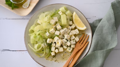 Honigmelonen Gurken Salat